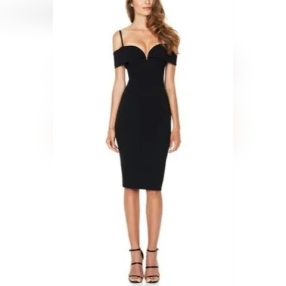 Nookie Pretty Woman Midi Dress Black Size XS